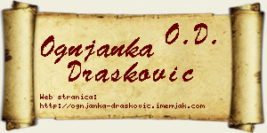 Ognjanka Drašković vizit kartica